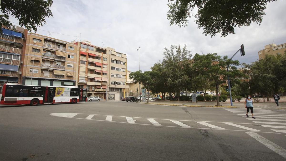 El parque de San Blas, uno de los barrios que más habitantes ha ganado en los últimos años.