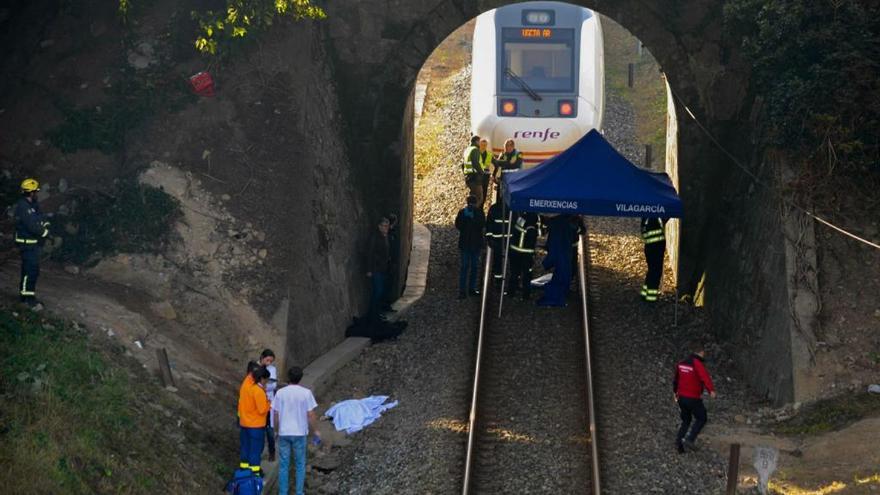 El muerto en el arrollamiento de tren en Vilagarcía es un hombre de edad avanzada