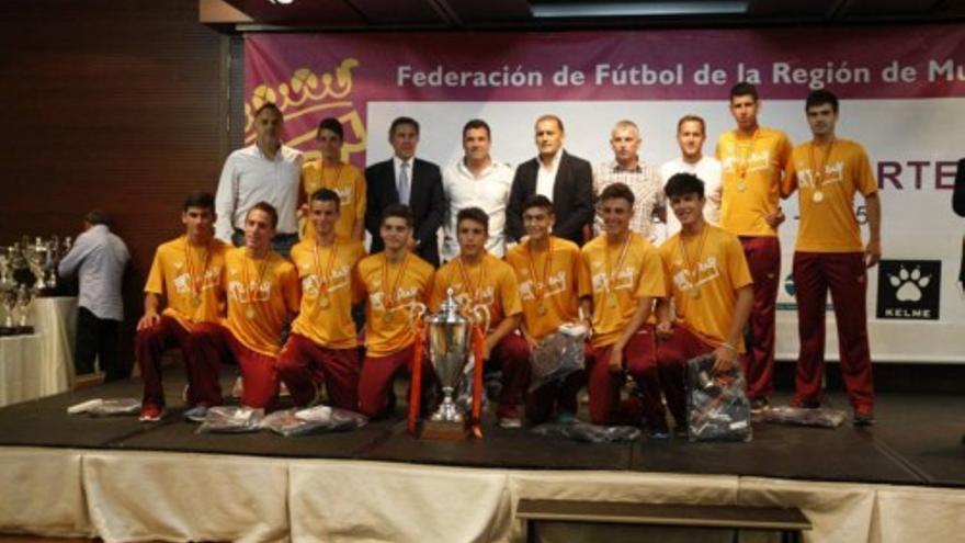 La Federación Murciana de Fútbol celebra su tradicional gala de Entrega de Trofeos