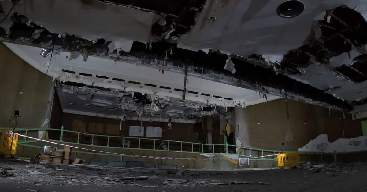 Current state of the interior of the Baudet cinema-theater