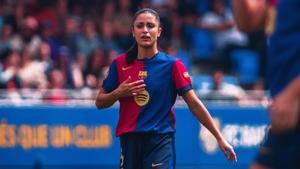 Jana, durante un partido en el Johan Cruyff