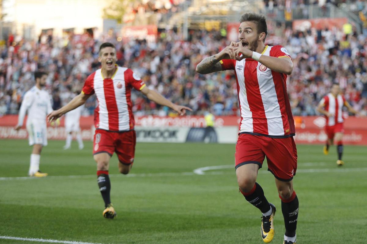 Portu, després de marcar en la primera victòria contra el Madrid el 2017