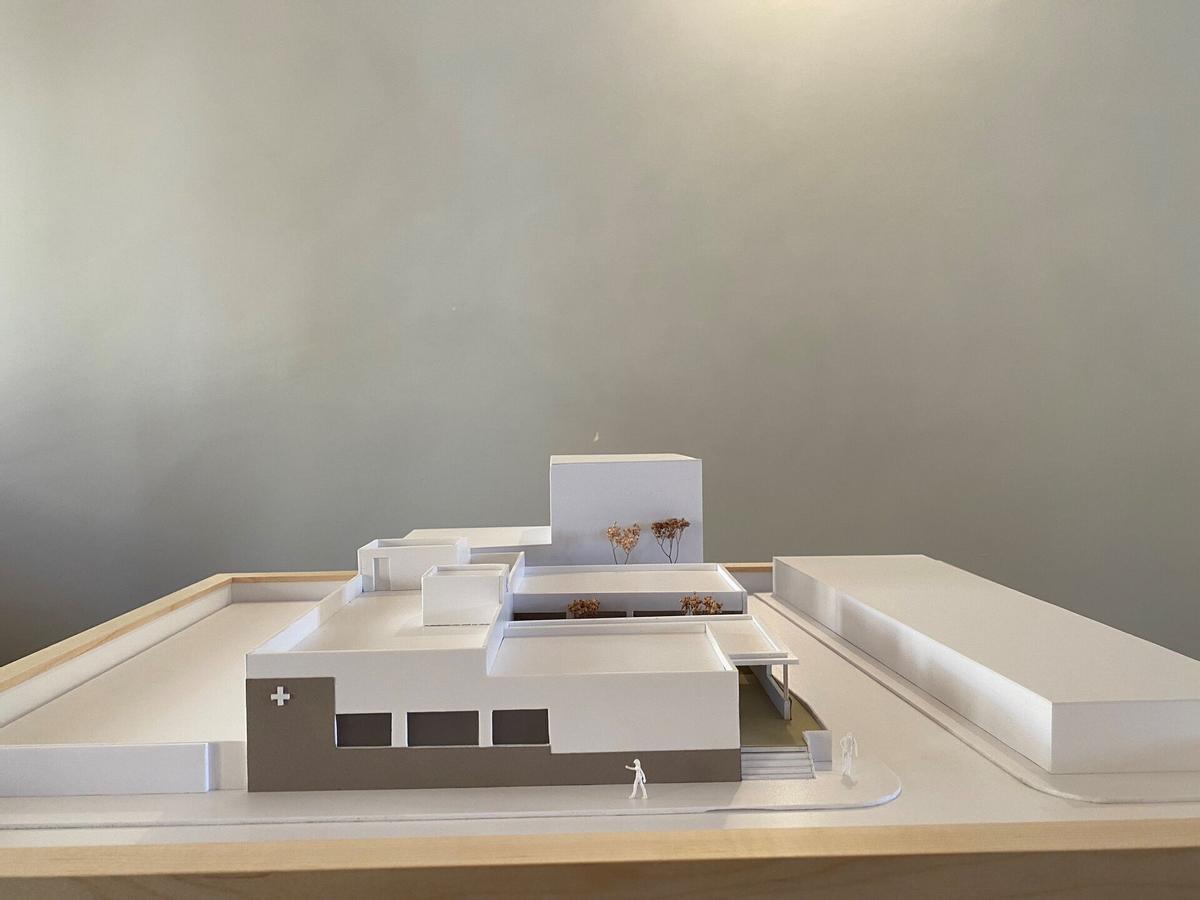 Maqueta del centro de salud de Beniparrell.