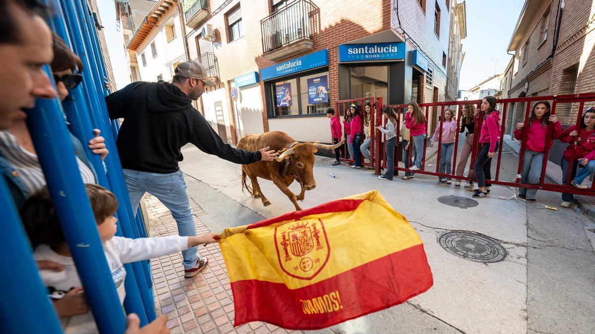 Un momento del encierro.