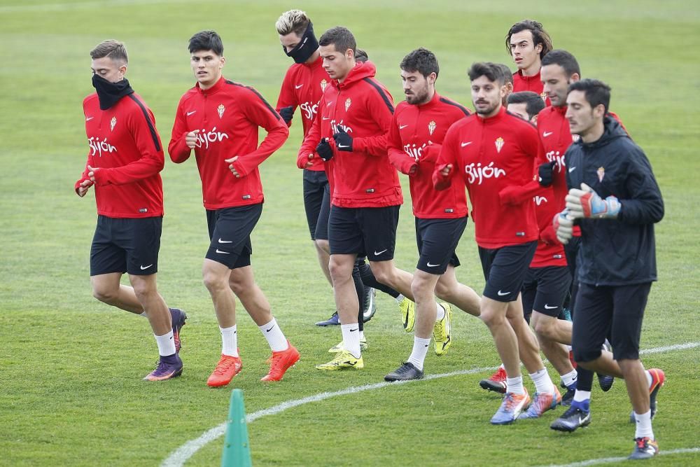 Entrenamiento del Sporting de Gijón