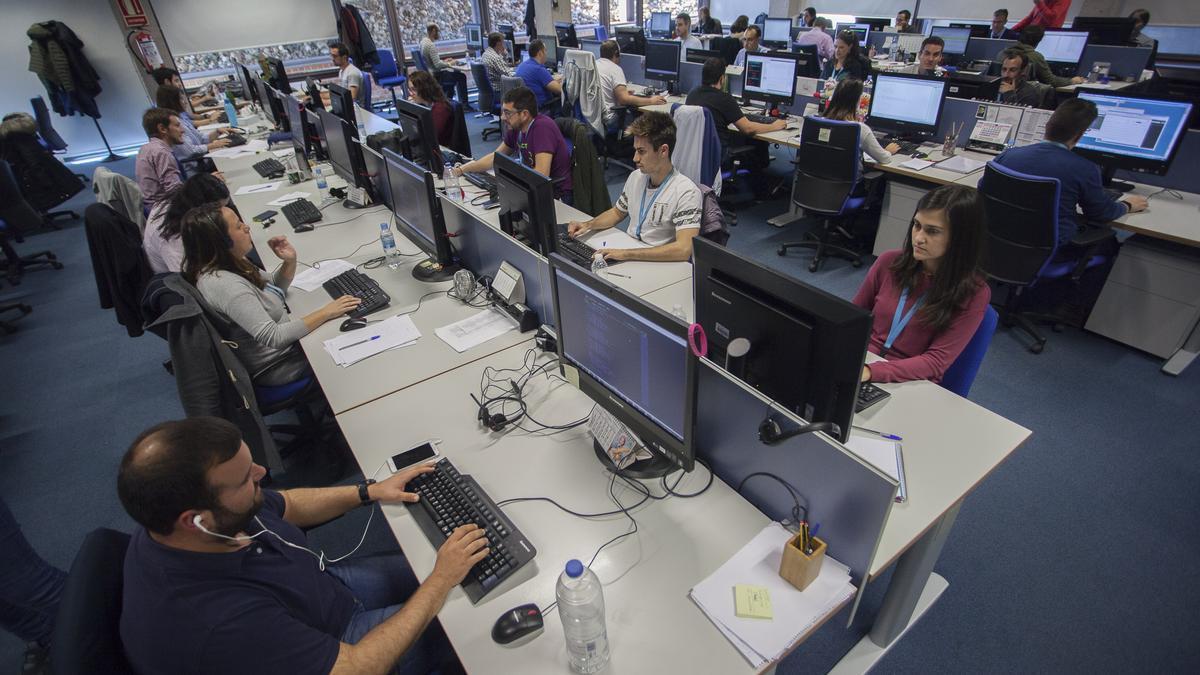 Una imagen de Viewnext, filial de IBM, en el Parque Tecnológico del Campus de Cáceres.