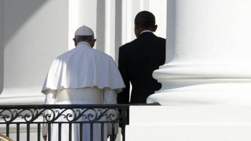 El papa Francisco, recibido con todos los honores en la Casa Blanca