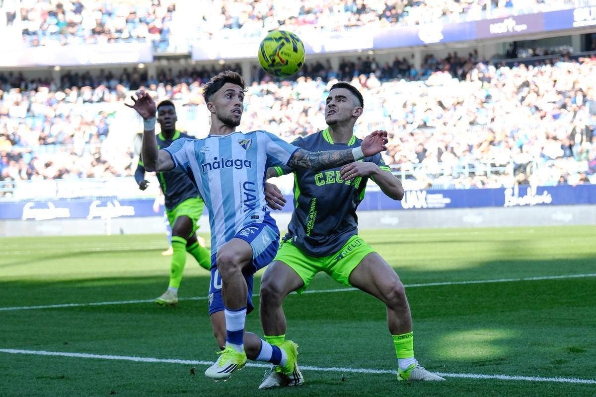 El Málaga CF le ganó 2-1 a la AD Ceuta en La Rosaleda.