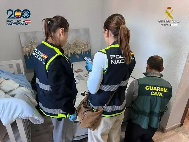Policía Nacional y Guardia Civil desarticulan una red en Tenerife que falsificaba documentación de coches de alta gama robados