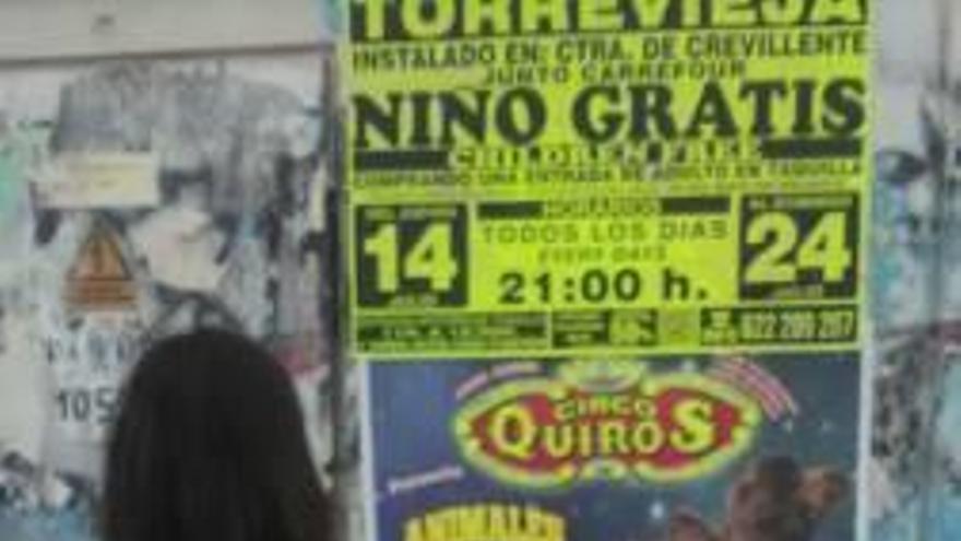 Cartel anunciador del circo.