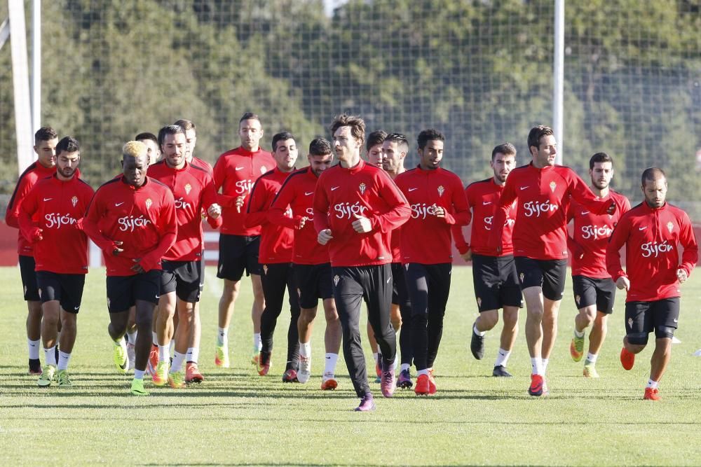 Entrenamiento del Sporting