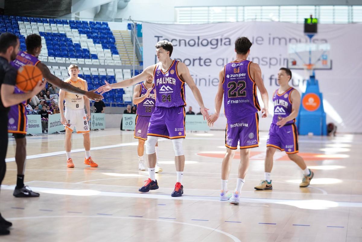 Imatge del partit del Palmer davant el Tizona de Burgos.