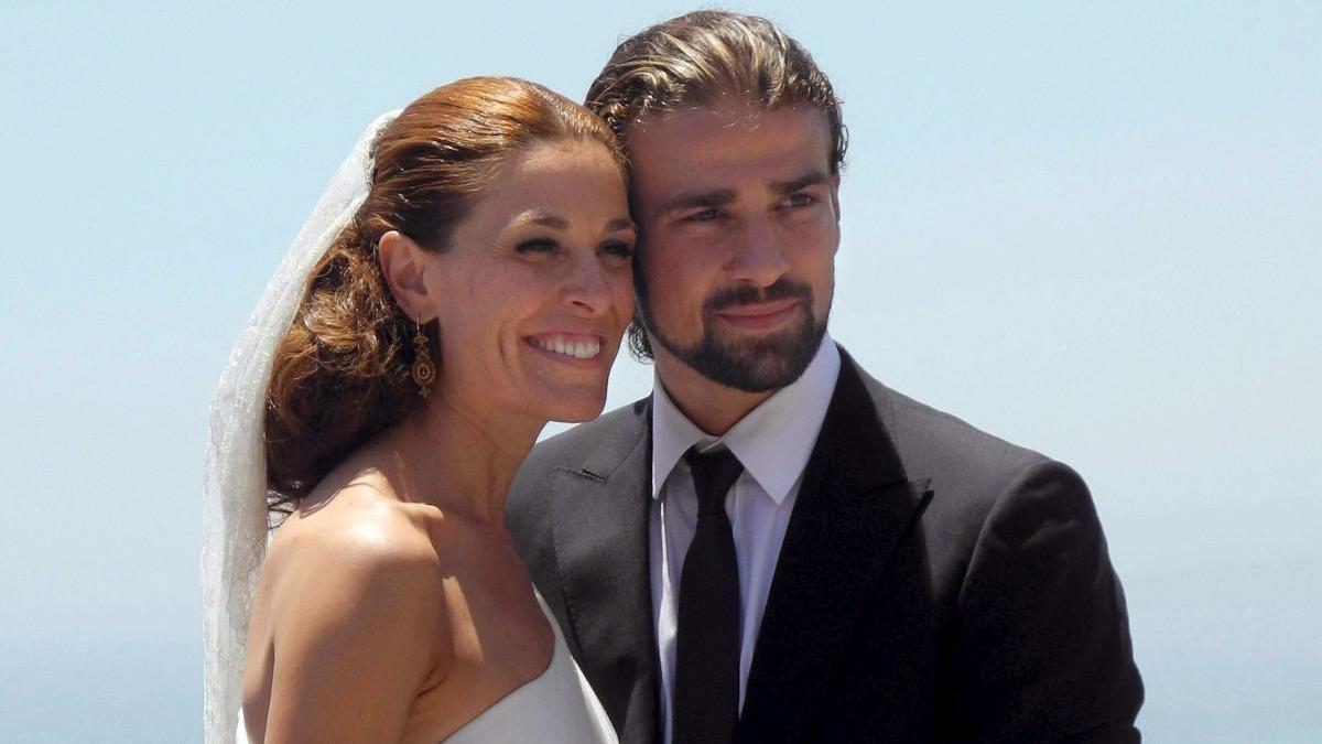 Raquel Sánchez Silva y Mario Biondo en su boda.