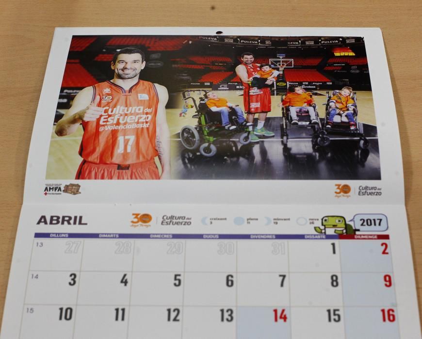 Calendario Solidario 2017 del Valencia Basket