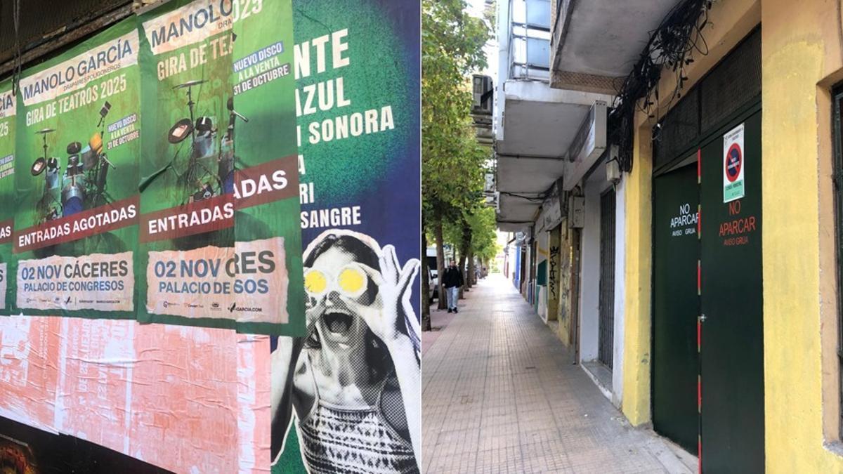 El antes y el después del garaje de Colón.