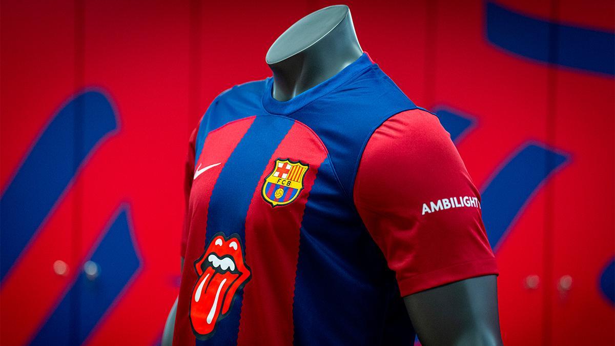 Rolling Stones, en la camiseta del Barça para El Clásico
