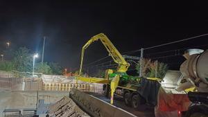 Pous i sifons drenaran el túnel l’AVE a Vallbona