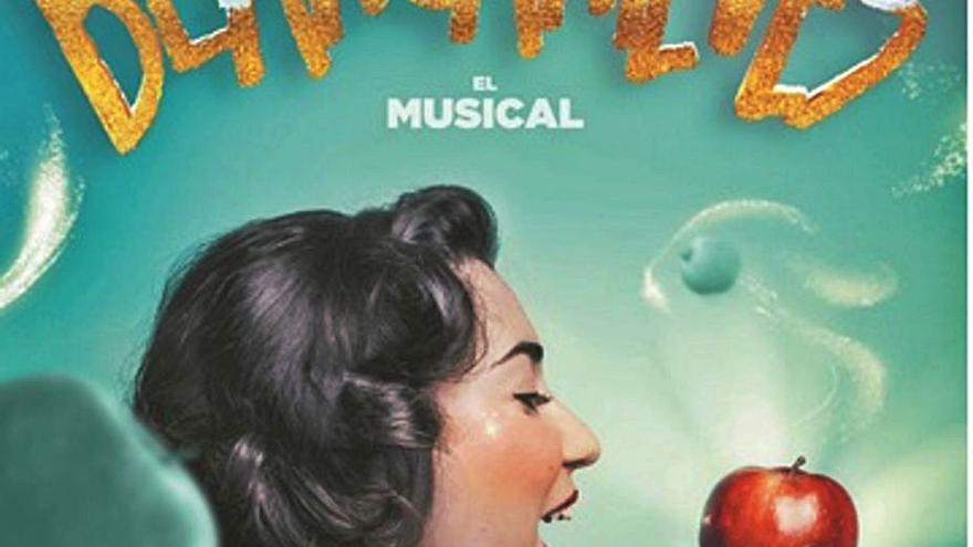Cartel del espectáculo “Blancanieves, el Musical” que se representa hoy en el Ramos Carrión. | Cedida