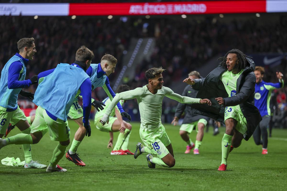 El Barça ofreció todo un recital de fútbol y coraje en el Metropolitano