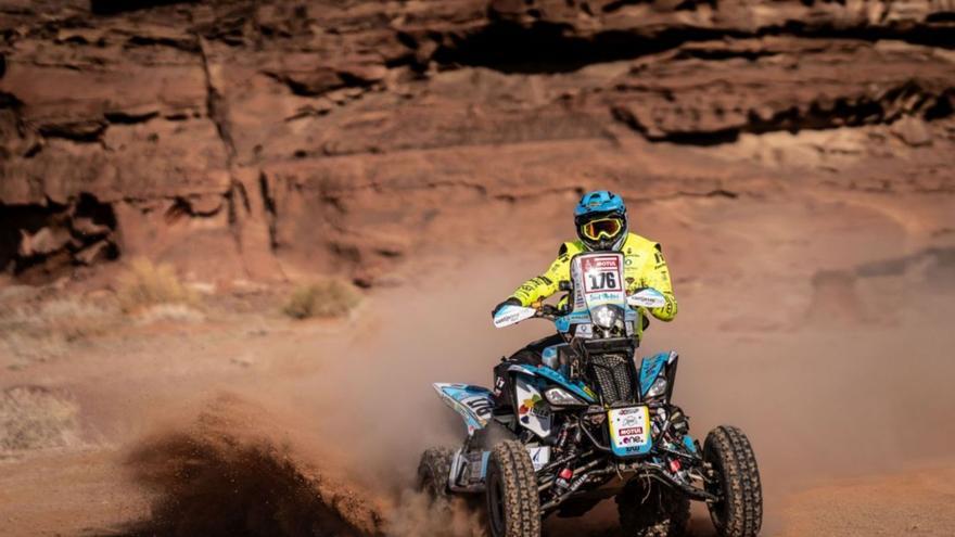 El piloto ibicenco Toni Vingut en un momento de la carrera celebrada en Arabia Saudí.