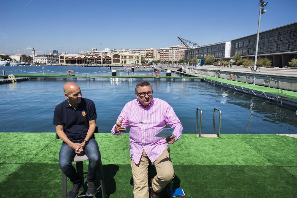 Nueva zona de baño en la Marina de València