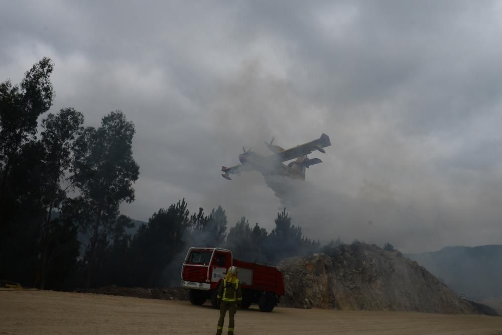 Corte puntual en el Corredor do Morrazo debido a un incendio