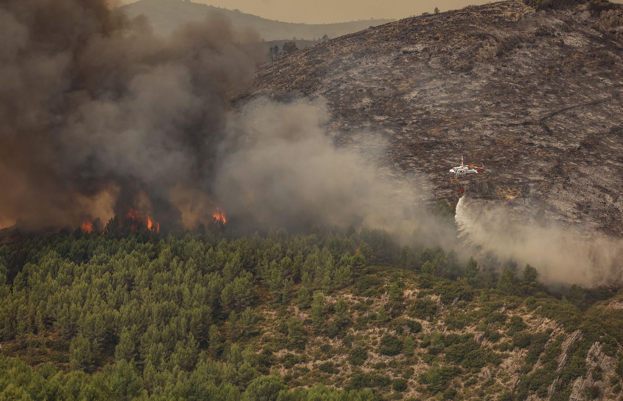 Desoladoras imágenes del incendio de Bejís