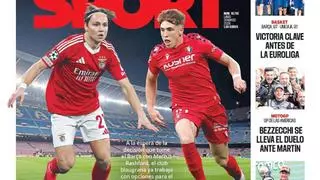 La portada de SPORT de hoy lunes, 30 de marzo de 2026