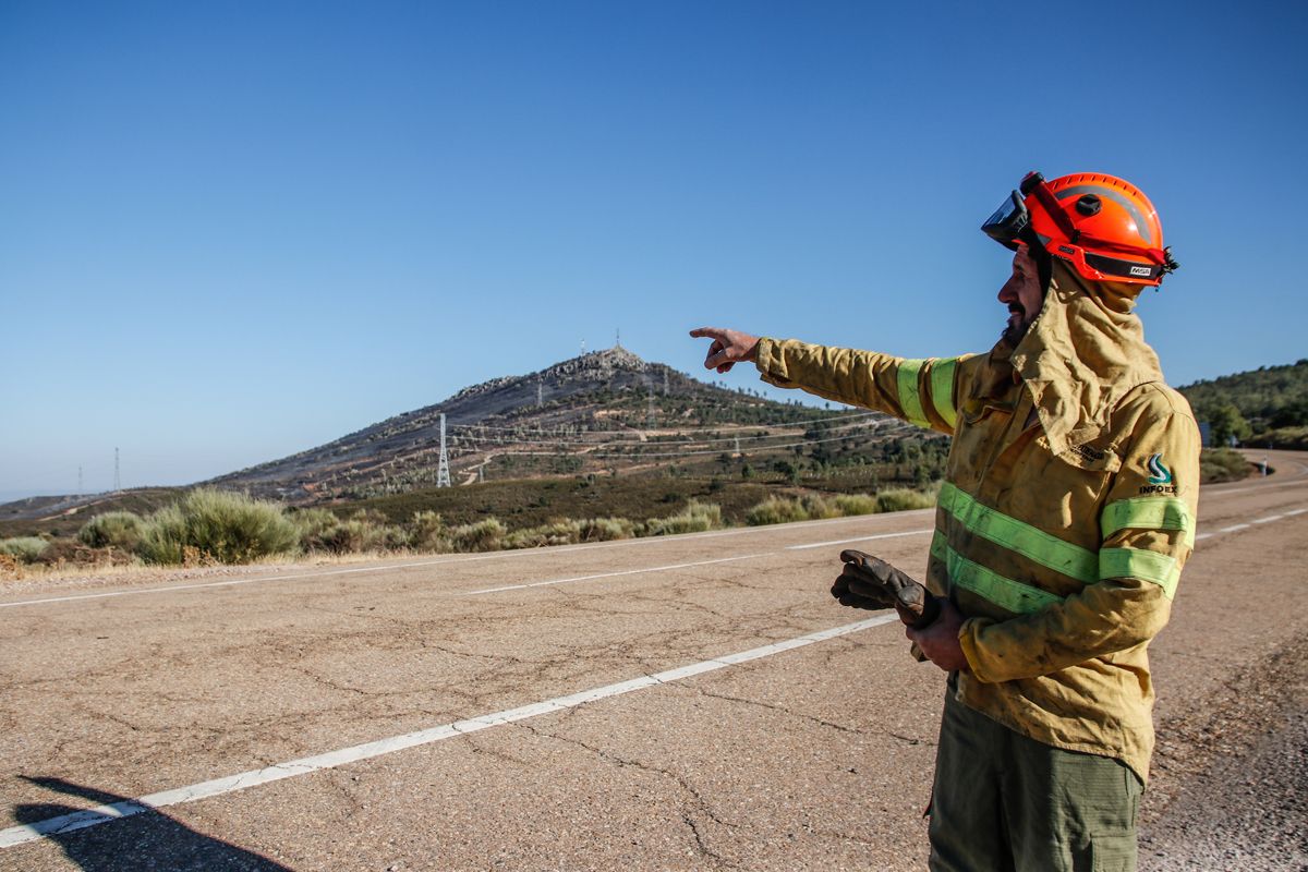 Así quedó la zona de Casas de Miravete y Monfragüe tras el incendio