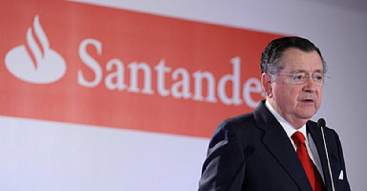 El Conseller Delegat del Santander, Alfredo Saenz.
