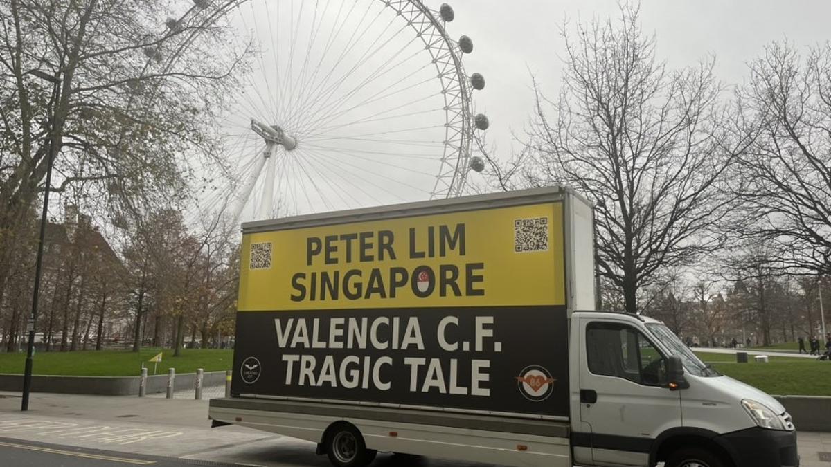 Protesta contra Peter Lim en Londres