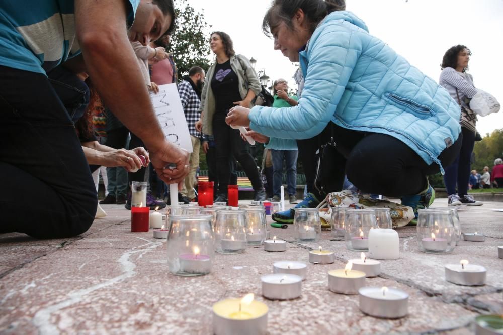 Manifestación en Oviedo de solidaridad con Cataluña