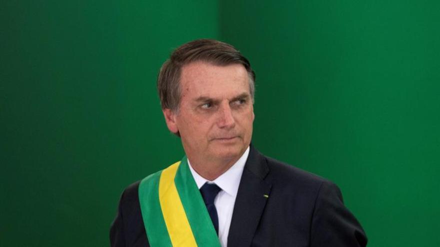 Jair Bolsonaro, en su toma de posesión.