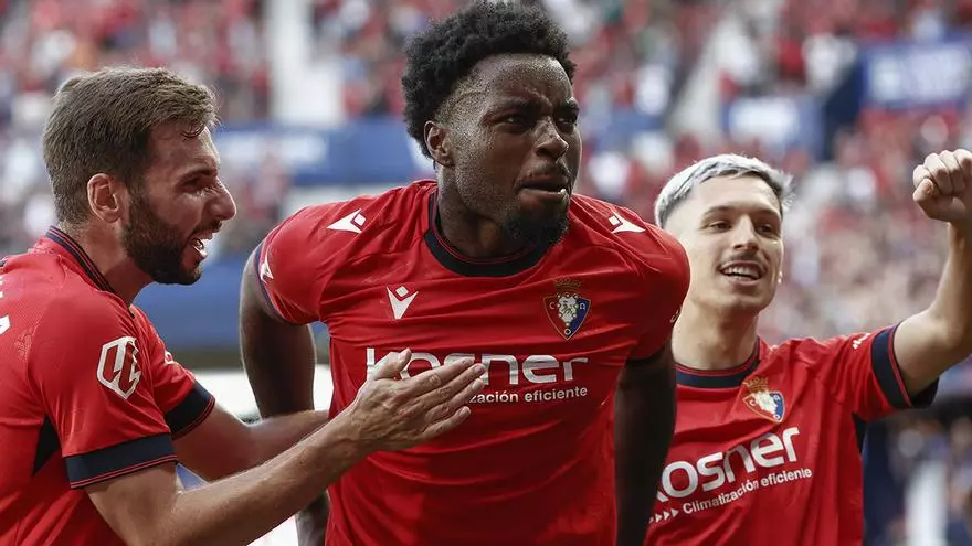 Enzo Boyomo, el jugador de moda de Osasuna