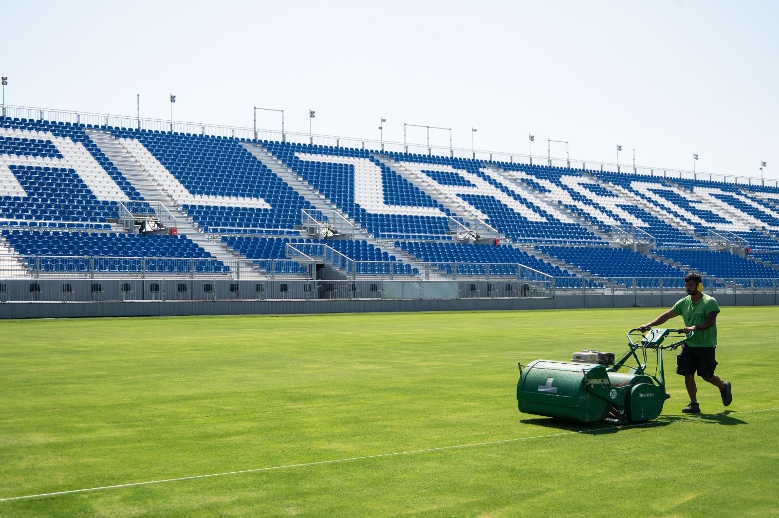 En imágenes | Así está el Ibercaja Estadio a pocos días de su inauguración en un amistoso