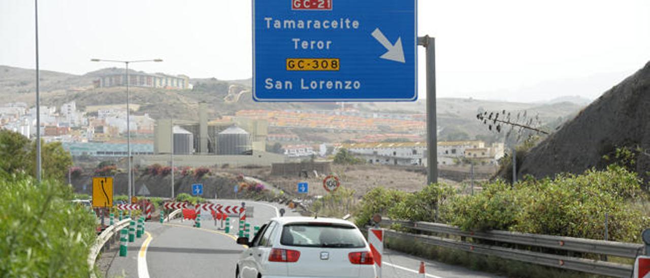 Reorganización del tráfico por las obras en la Circunvalación, en Las Palmas de Gran Canaria.