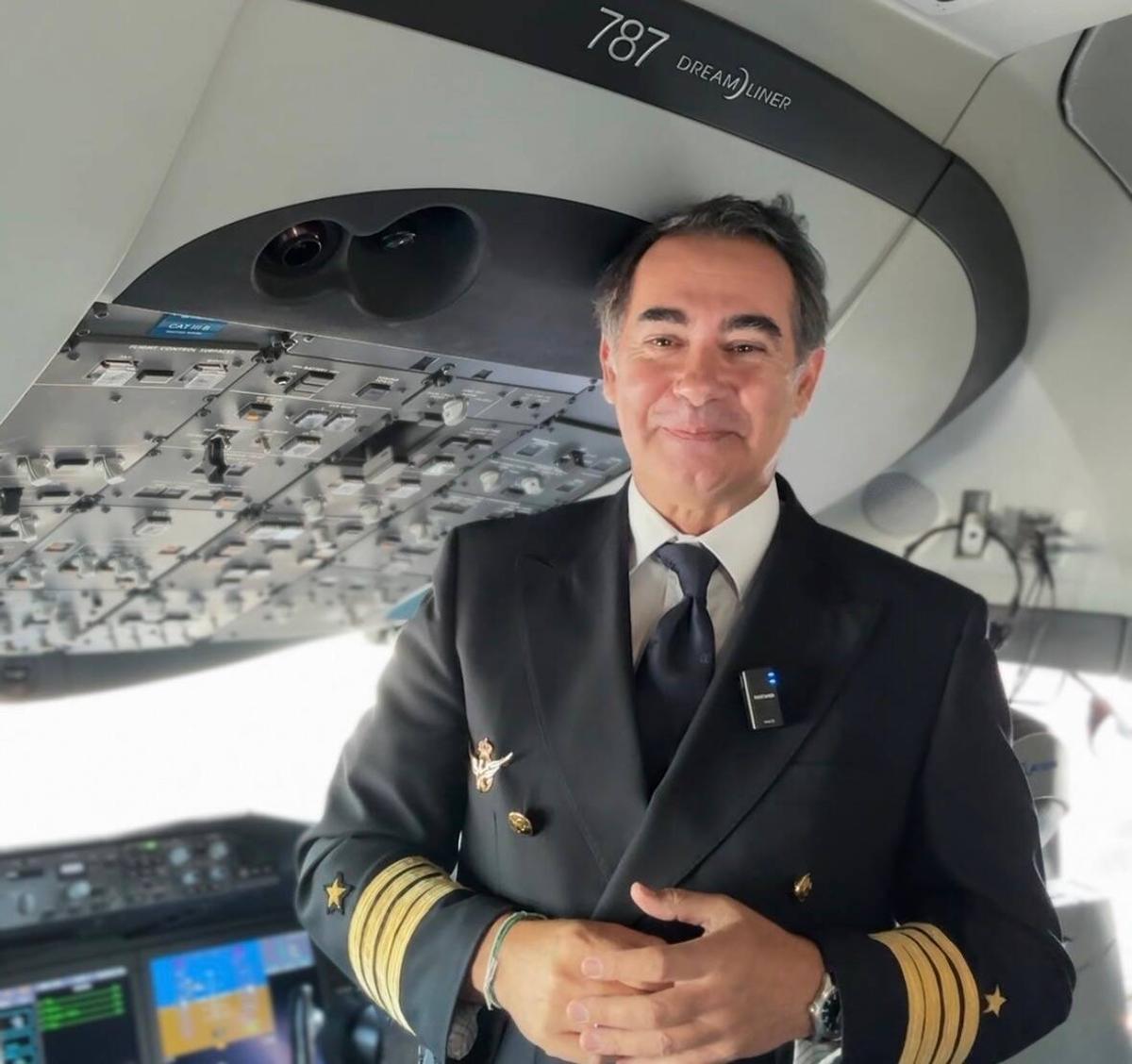 Alfonso de Bertodano es comandante de Boeing 787, vuela con Air Europa desde hace casi tres décadas.