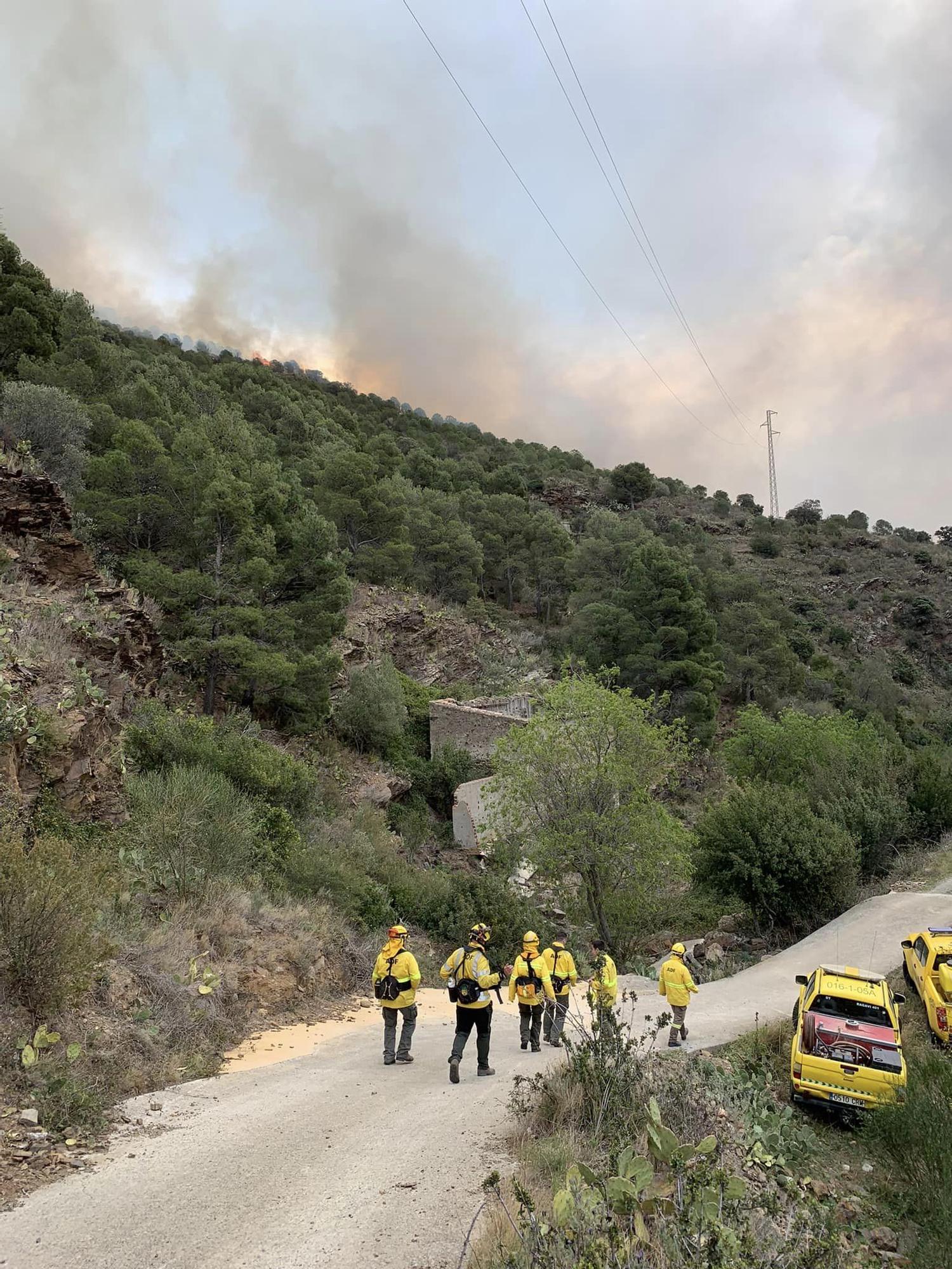 L'incendi que ha cremat a Portbou els dies 16 i 17 d'abril