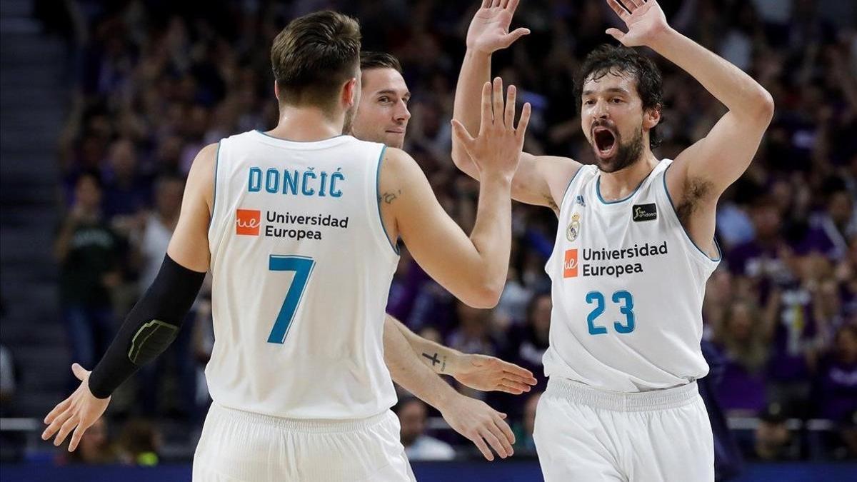 Luka Doncic y Llull, referentes del Madrid, en la semifinal frente al Gran Canaria