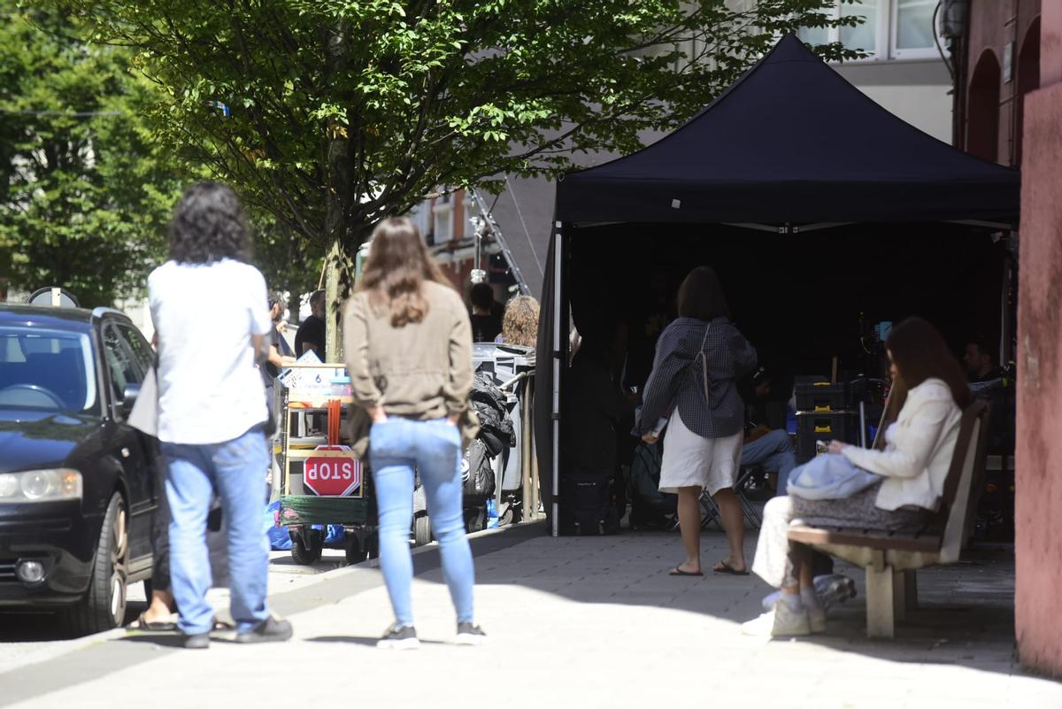 Rodaje de clanes en A Coruña