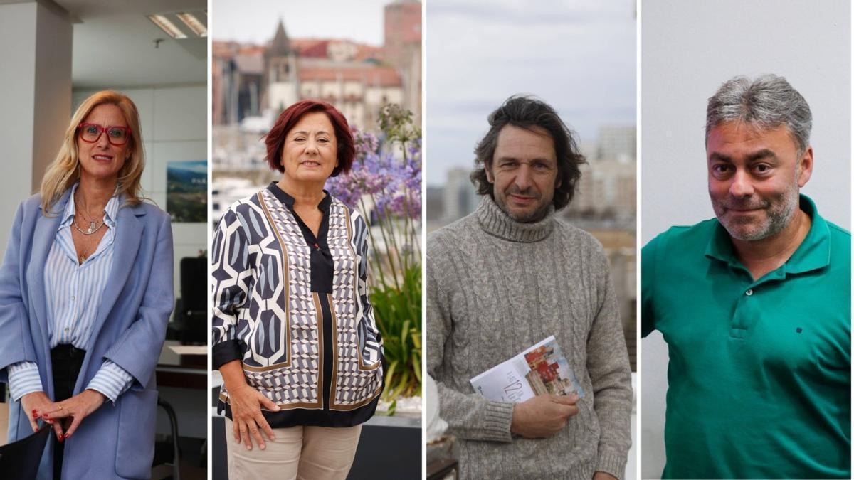 Por la izquierda, Lara Martínez, Carmen Moreno, Alberto Ferrao y José Ramón Tuero.
