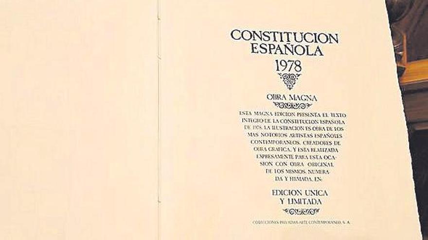 La Constitución española.