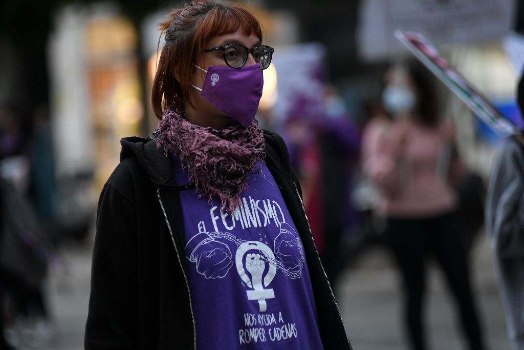 Manifestación feminista en Murcia