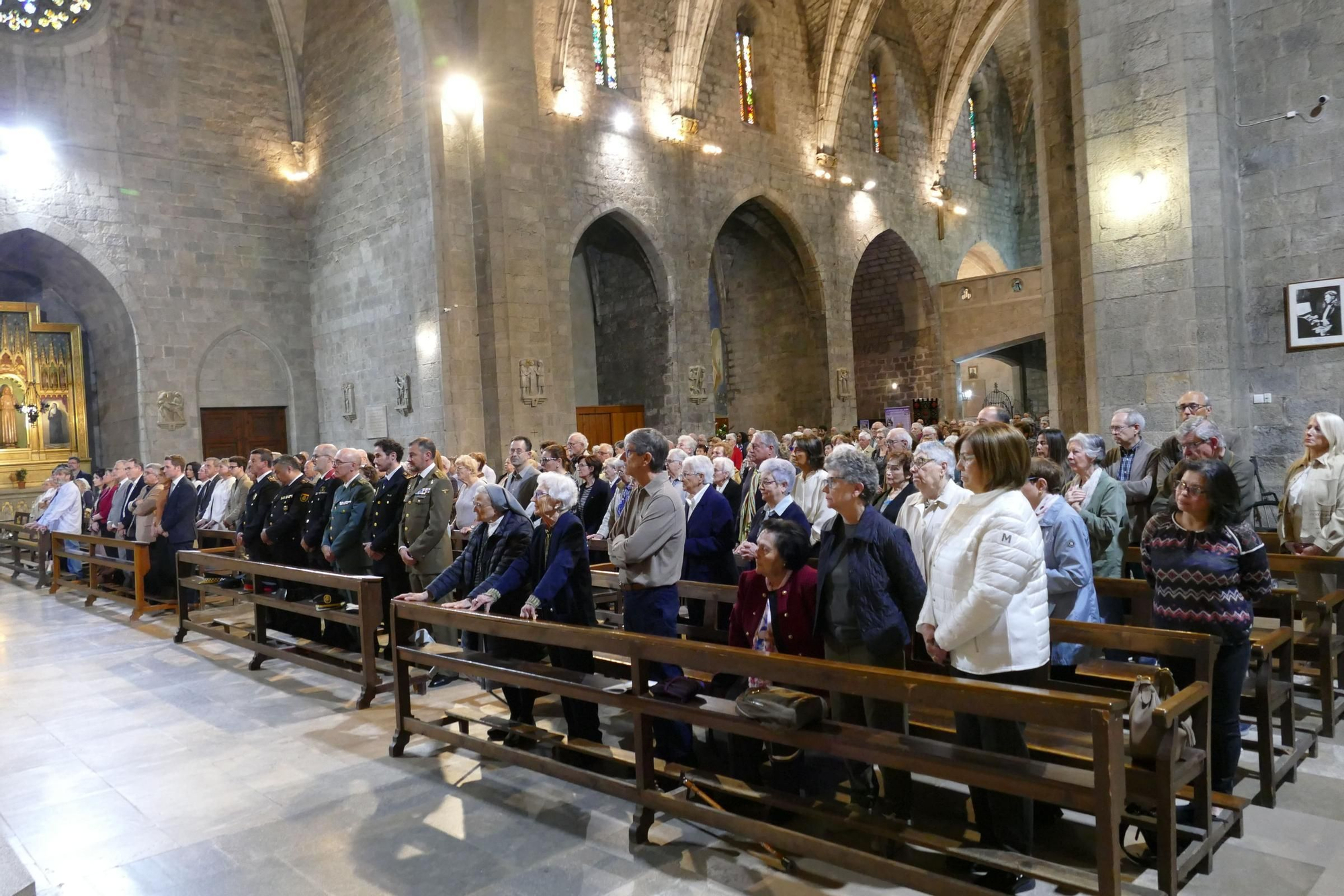 El bisbe de Girona, Octavi Vilà, oficia la cerimònia principal de les Fires i Festes de la Santa Creu de Figueres