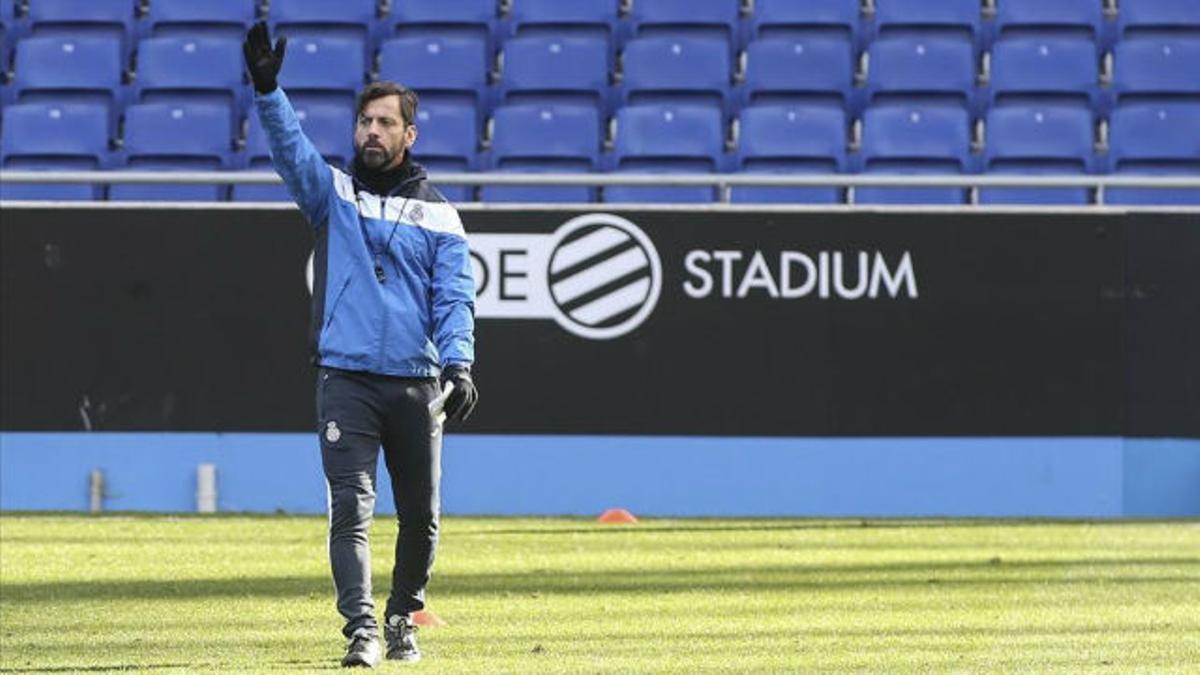 Quique Sánchez Flores en la rueda de prensa previa al Athletic