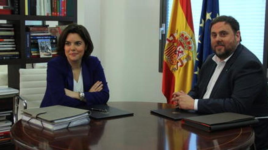 Soraya Sáenz de Santamaría i Oriol Junqueras.