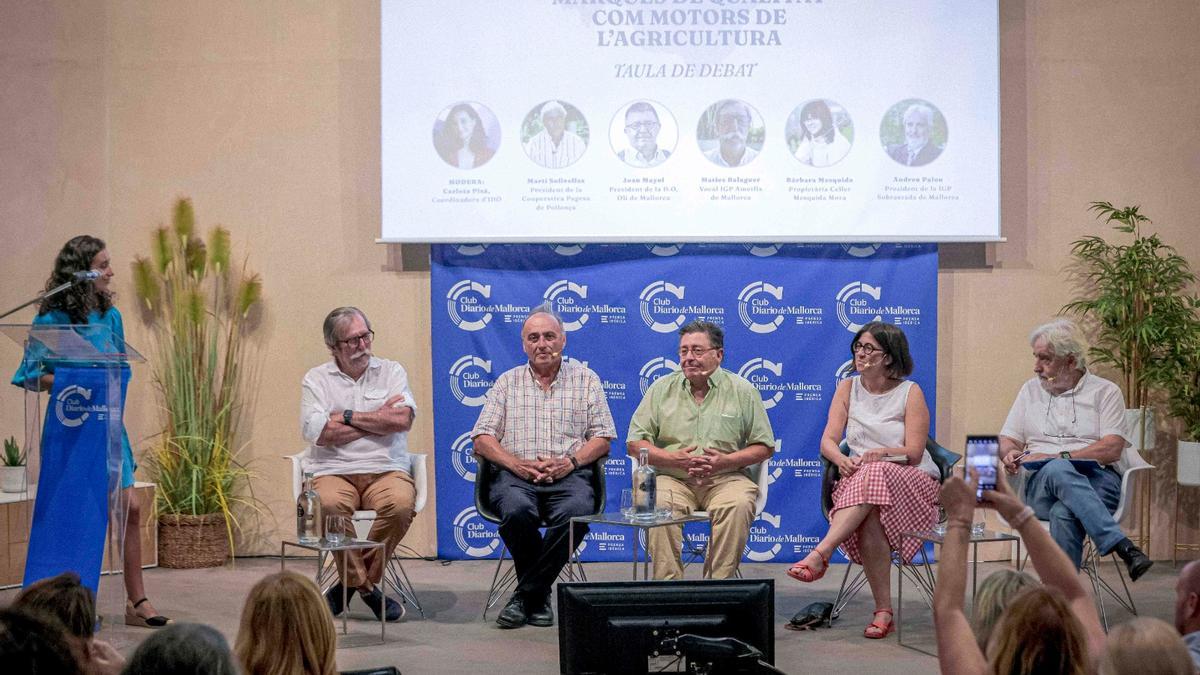 a taula rodona i el tast de productes locals amb segell de qualitat al Club Diario de Mallorca.