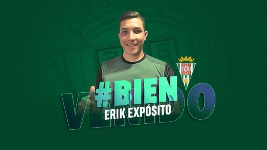 El Córdoba firma a Erik Expósito para reforzar su delantera