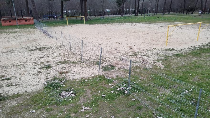 Sin máquinas todavía en la obra de la pista de skate de Plasencia