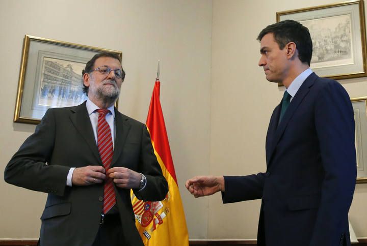 Encuentro entre Rajoy y Sánchez